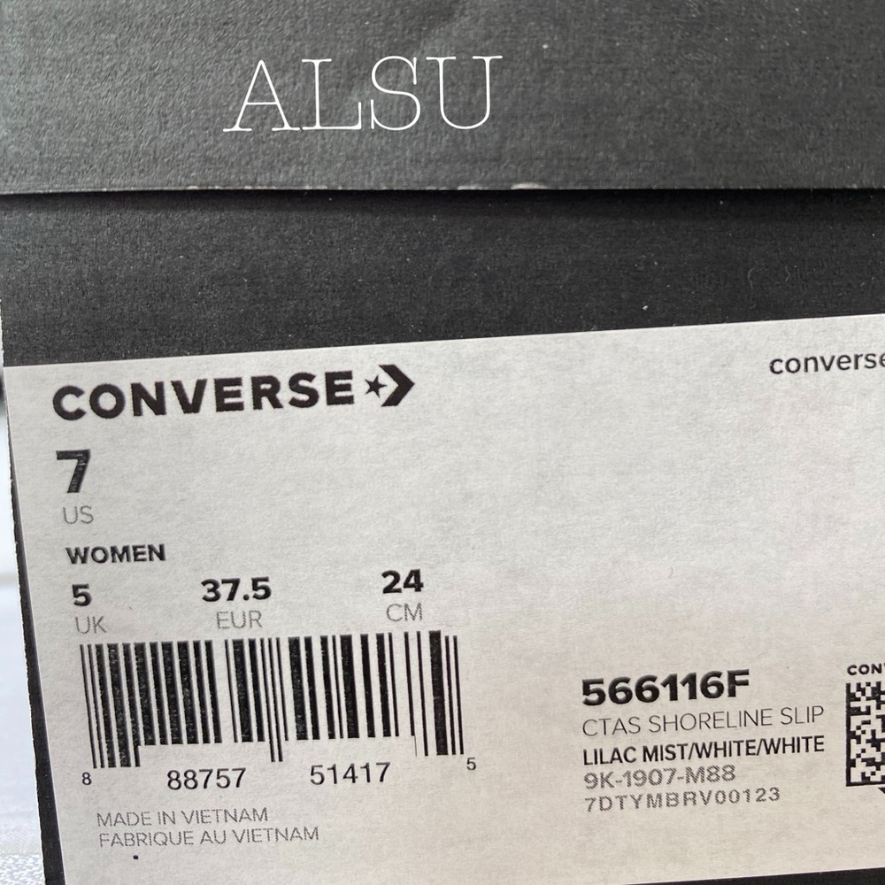 Converse Ctas Shoreline Slip Lilac Mist W AUTHENTI - Picture 8 of 9